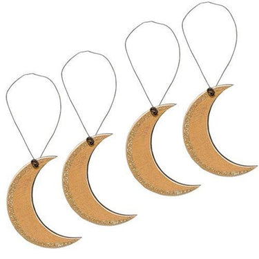 4 Set Moon Ornaments - The Fox Decor
